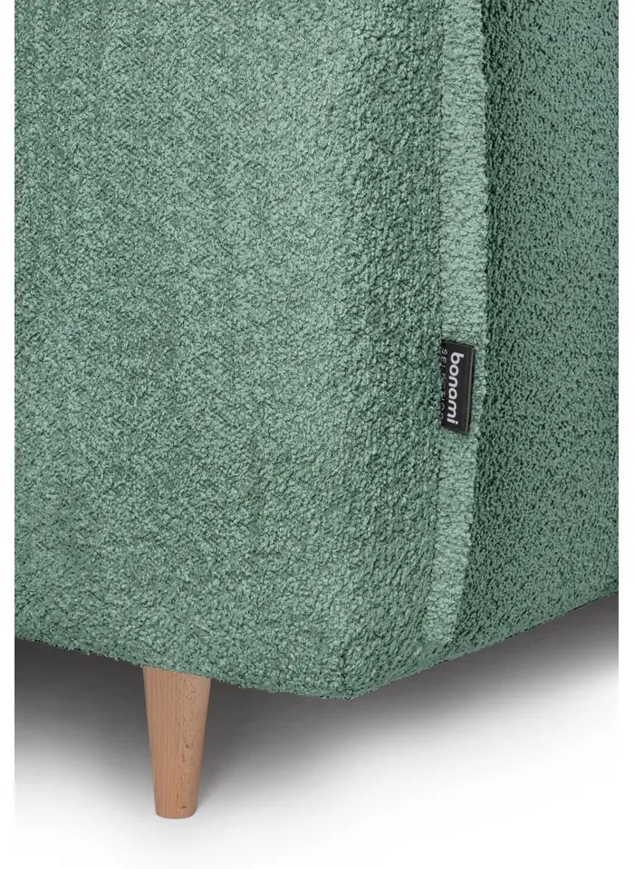 Zielona rozkładana sofa z materiału bouclé 215 cm Patti – Bonami Selection