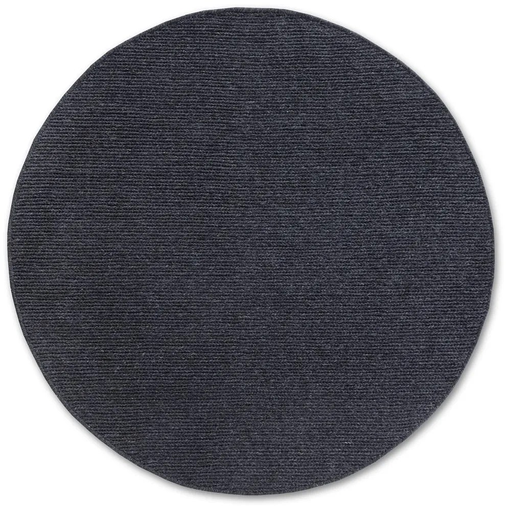 Dywan wełniany Villeroy &amp; Boch antracytowy 160 cm x 160 cm koło