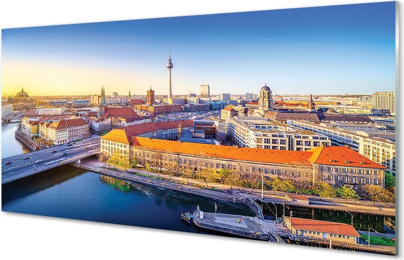 Panel Szklany Berlińskie Mosty nad Rzeką