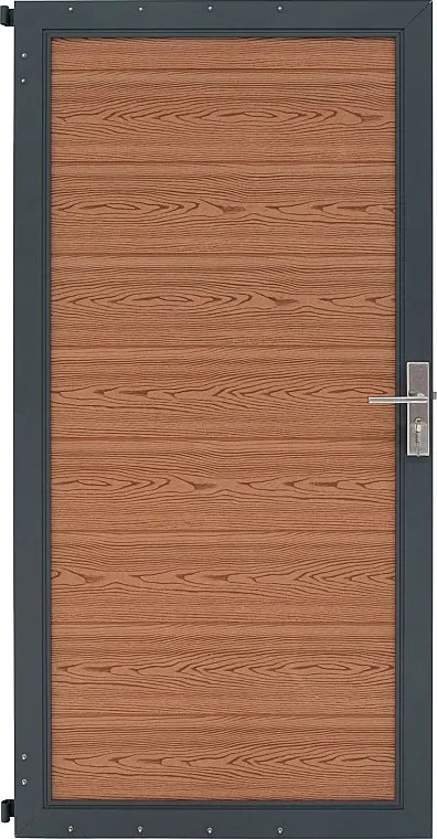 Brama panelowa kompozytowa - brązowa