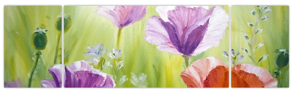 Obraz - Maki (170x50 cm)