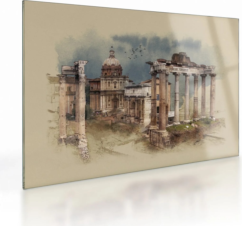 Obraz na szkle - Forum Romanum, Rzym, Włochy (70x50 cm)