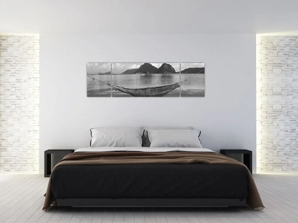 Obraz - Hamak na plaży (170x50 cm)