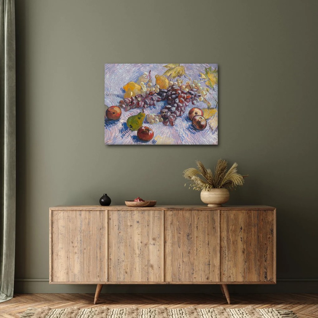 Obraz - Vincent van Gogh, Grapes, Lemons, Pears, and Apples, reprodukcje (70x50 cm)