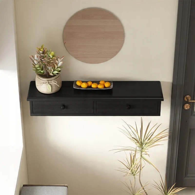 Wisząca półka z szufladami, nowoczesna szafka loftowa do salonu i sypialni, montowana na ścianie