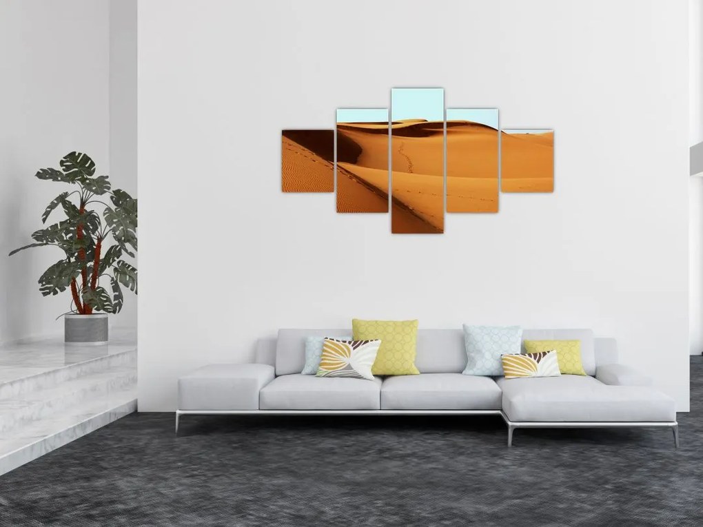 Obraz - Ślady na pustyni (125x70 cm)