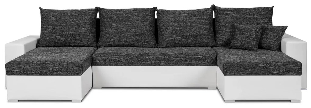 Narożnik z funkcją spania HUBERT-U Szary/szary