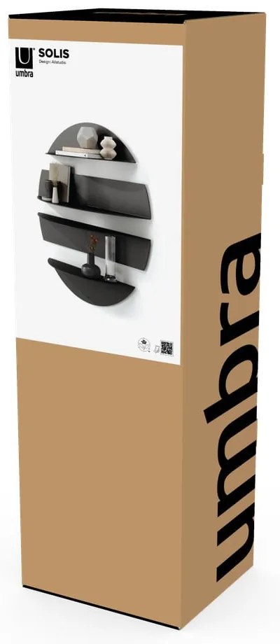 Czarne metalowe półki zestaw 4 szt. 76 cm Solis – Umbra