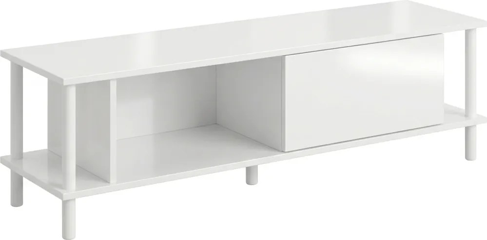 PROMOCJA Stolik RTV PARIS 150 cm, biały II. jakość