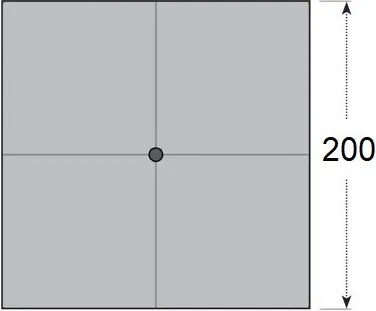 Doppler Gastro Magic Junior 200 x 200 cm naturalny