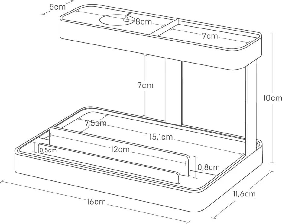 Metalowy stojak na tablet Tower – YAMAZAKI