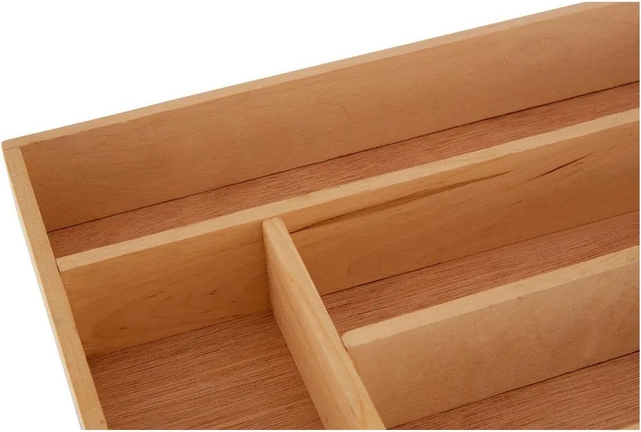 Drewniany organizer na sztućce do szuflady w naturalnym kolorze 30 x 38 cm – Premier Housewares