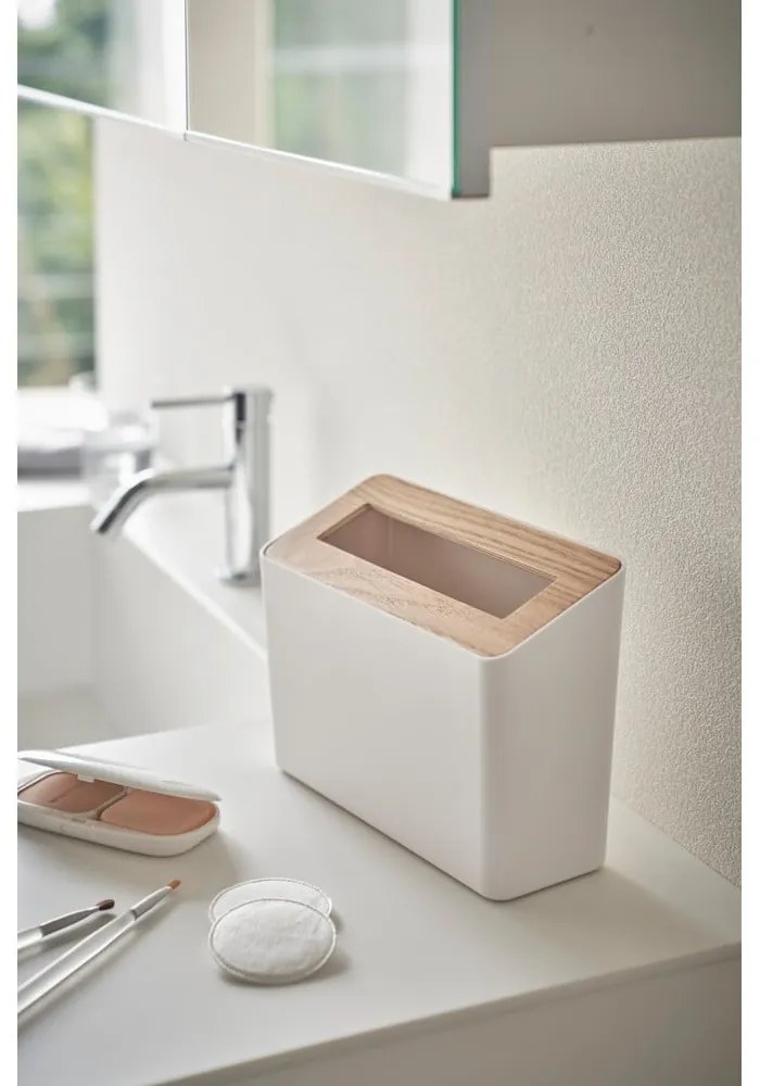 Biały biurowy plastikowy kosz na śmieci 2,3 l Rin – YAMAZAKI