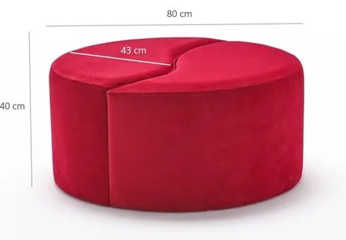 Czerwony puf Alis – Artie