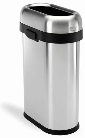 Simplehuman Kosz na śmieci do pomieszczeńhandlowych 50 l, stal nierdzewna