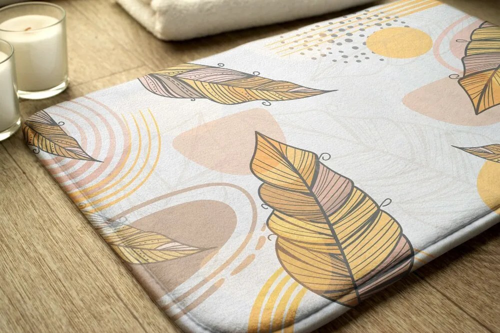 Dywanik do łazienki Dywanik do łazienki Żółte Liście