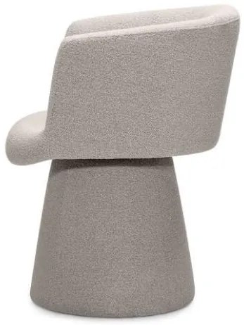 Obrotowy designerski fotel YATO, szaro-beżowy