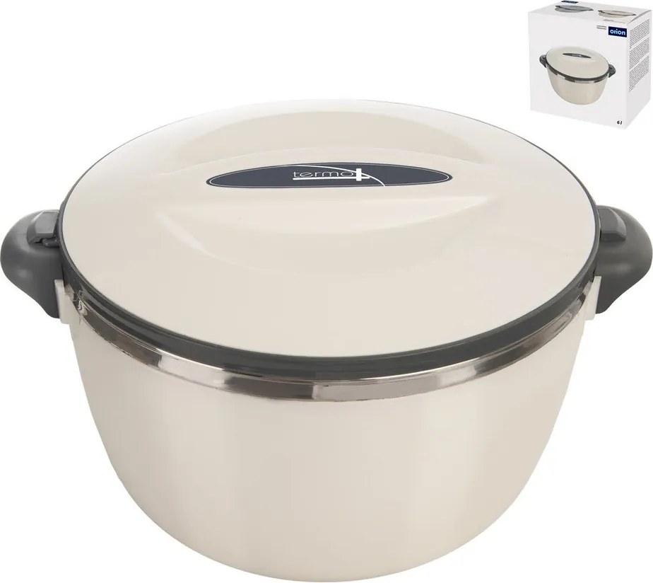 Kremowy termos na jedzenie 6 l Termo – Orion
