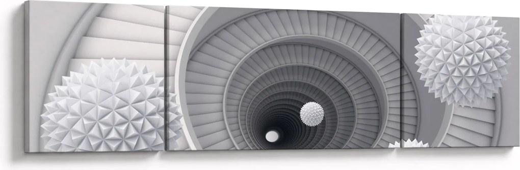Obraz abstrakcji 3D (170x50 cm)