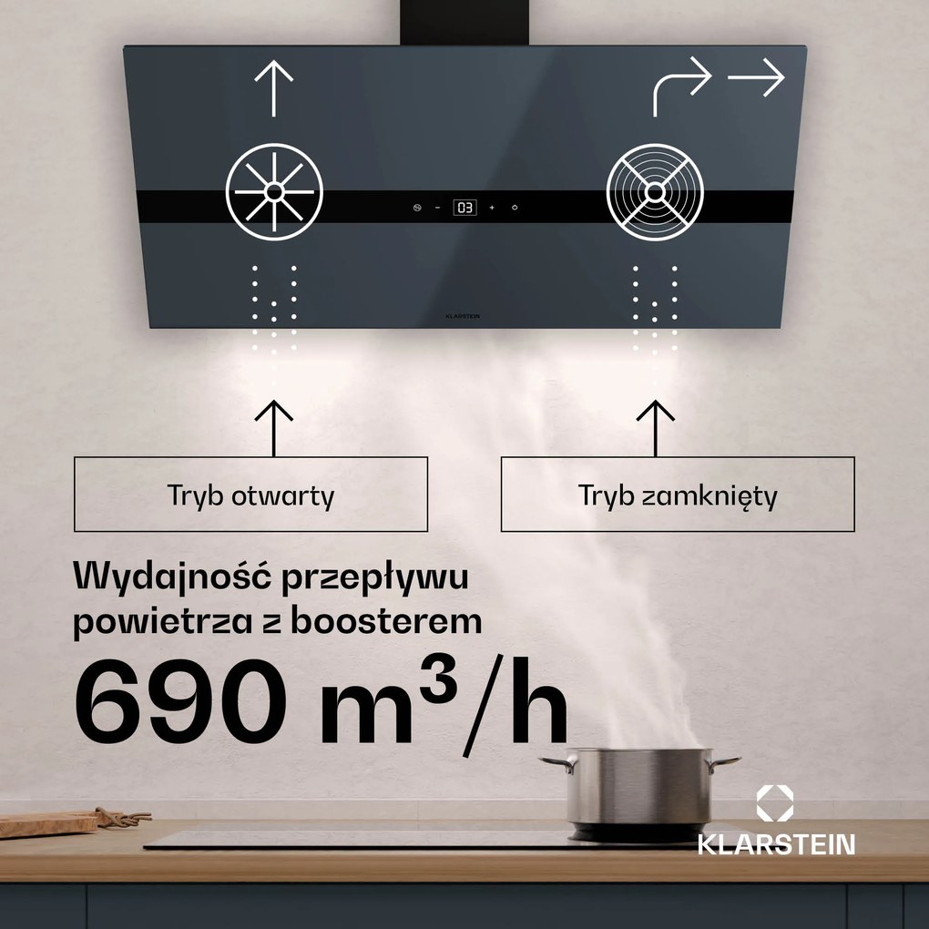 Klarstein WiFusion Okap kuchenny 90 cm