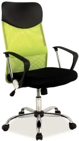 FOTEL OBROTOWY Q-025 ZIELONO/CZARNY SIGNAL