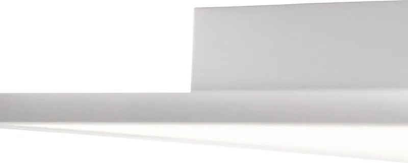 Lampa sufitowa biała w komplecie z LED i ściemniaczem z pilotem - Liv