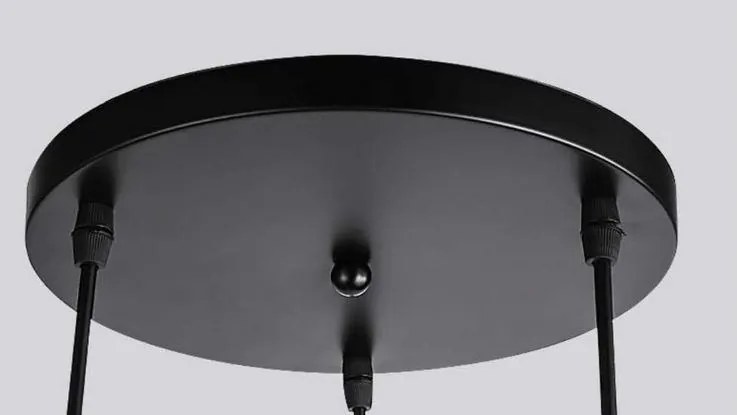 Lampa sufitowa loftowa metalowa wisząca AT17-3SZ-Czarna
