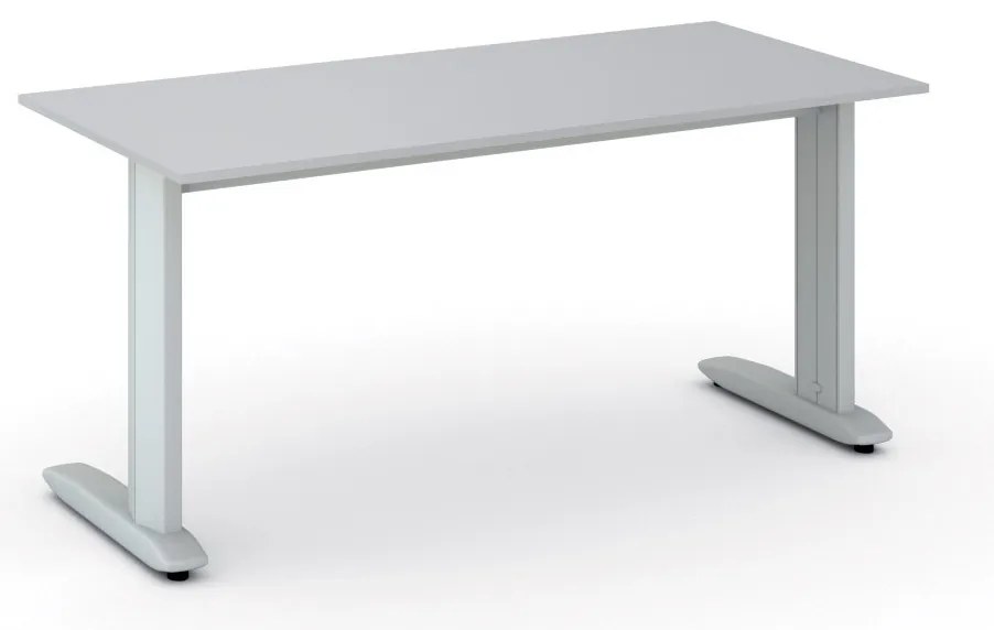 Biurko PRIMO FLEXIBLE, 160x80 cm, szary