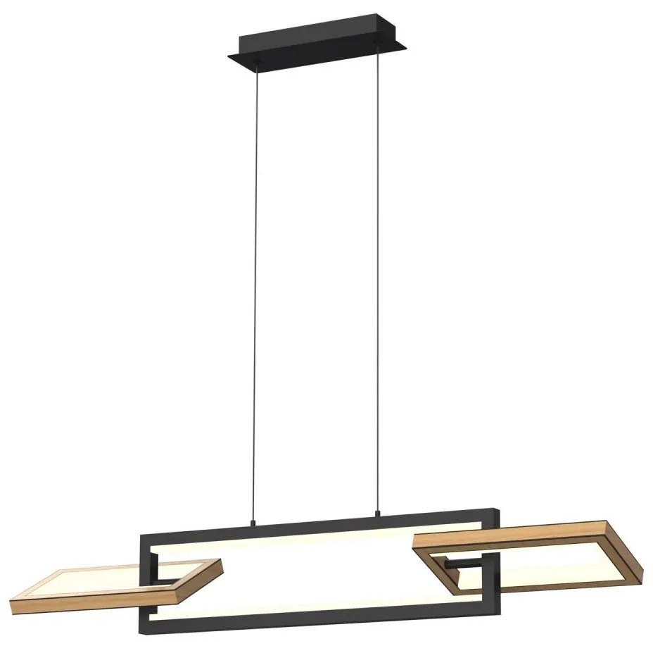 Wofi 7022-306- LED Żyrandol ściemnialny na lince MATERA LED/30W/230V czarny/brązowy