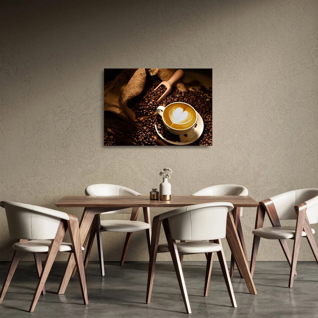 Obraz na szkle - Filiżanka kawy (70x50 cm)
