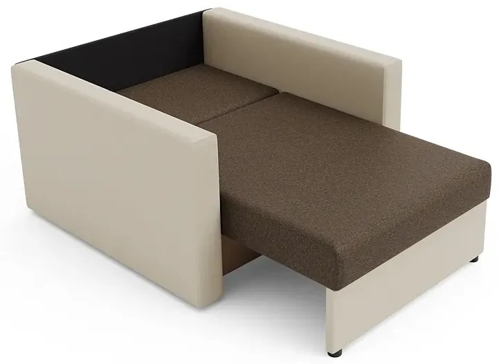 Sofa amerykanka brązowy + beż - Idra 3X