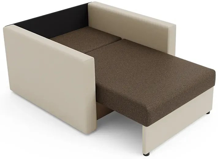 Sofa amerykanka brązowy + beż P0-N08