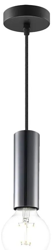 Żyrandol na lince SAGA 1xE27/40W/230V czarny
