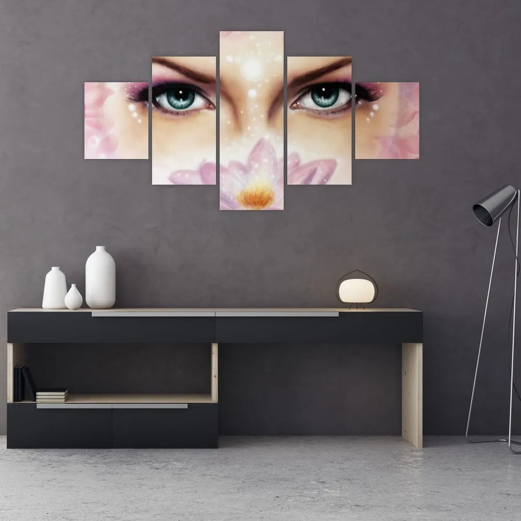 Obraz - Urocze oczy (125x70 cm)