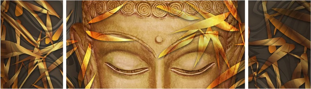 Obraz - Złoty Budda (170x50 cm)
