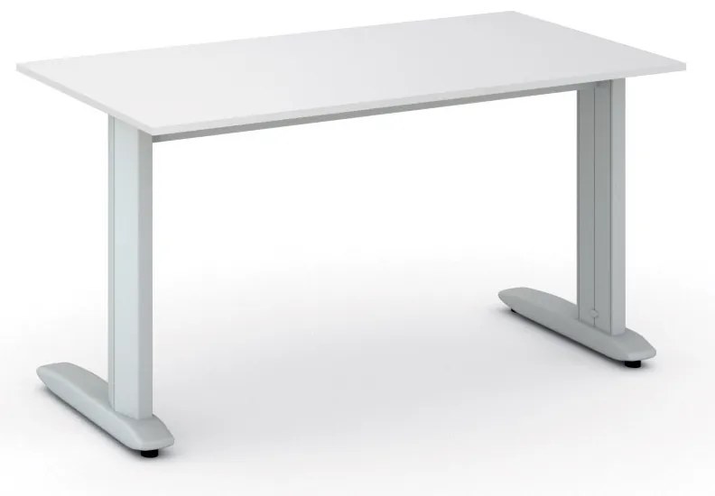 Biurko PRIMO FLEXIBLE, 140x80 cm, biały