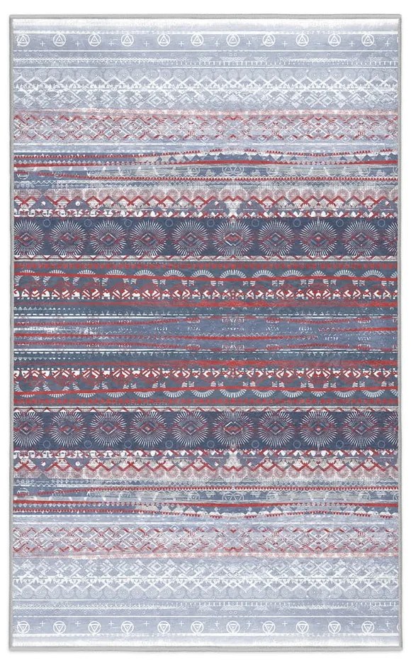 Fioletowo-szary dywan odpowiedni do prania 160x230 cm Vintage Stripe – Mila Home