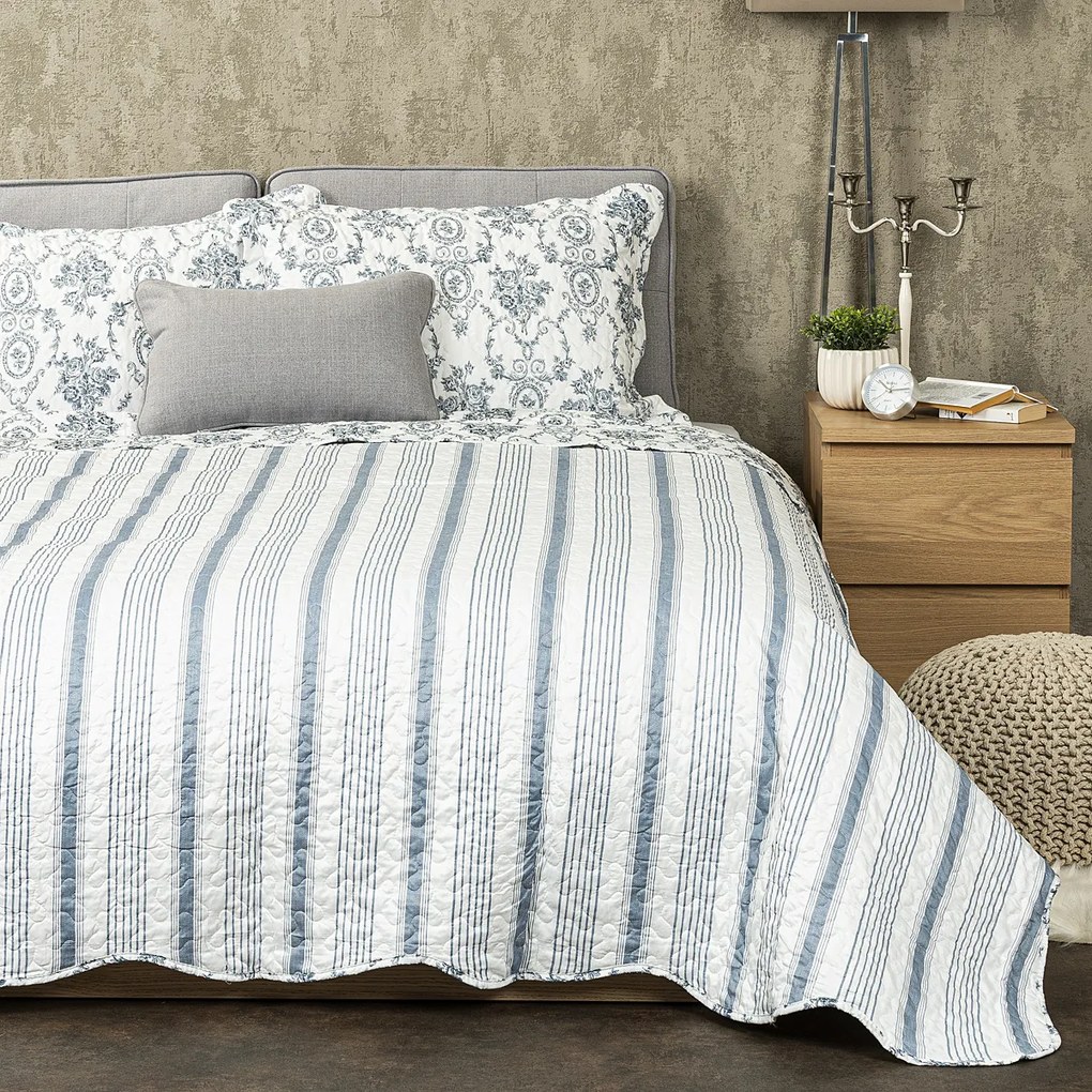 4Home Narzuta na łóżko Blue Patrones