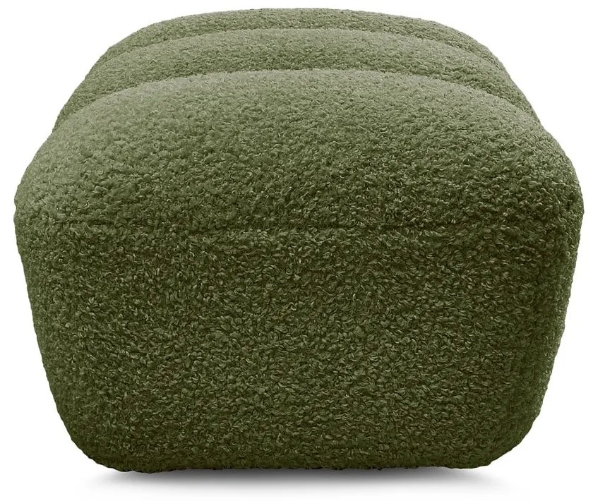 Zielony podnóżek z materiału bouclé Hippolyte – Bobochic Paris