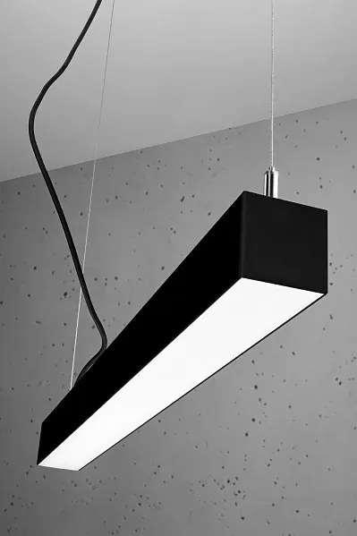 Czarna liniowa lampa wisząca LED 3000 K - EX615-Herrick