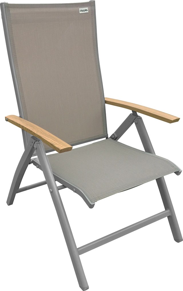 Doppler EXPERT WOOD - ogrodowy aluminiowy fotel regulowany