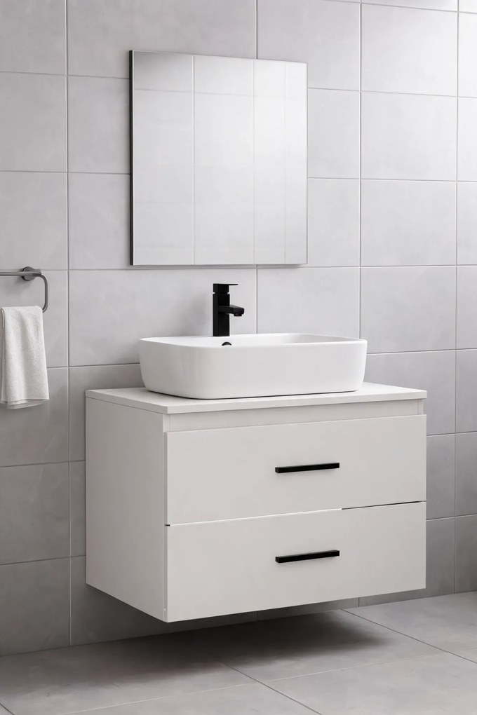 Podwieszana szafka pod umywalkę nablatową kaszmir 80 cm L7-P89