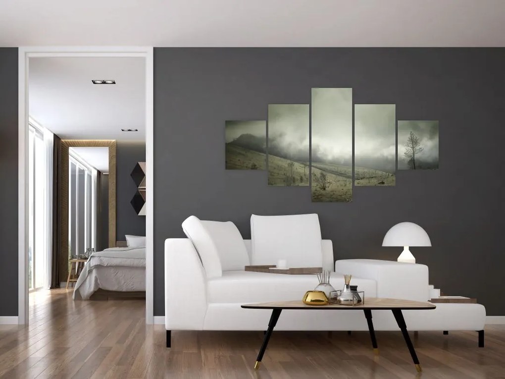 Obraz krajobrazu przed burzą (125x70 cm)