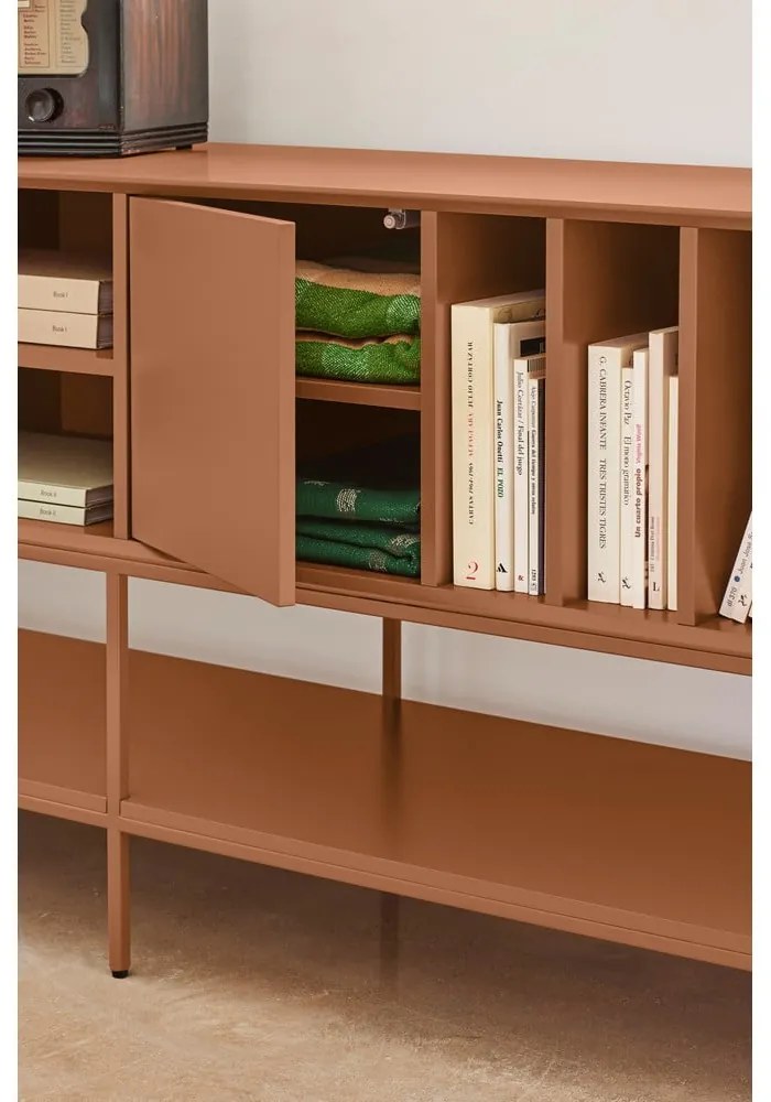 Ceglasta szafka pod TV 220x74x45 cm Platt – Teulat