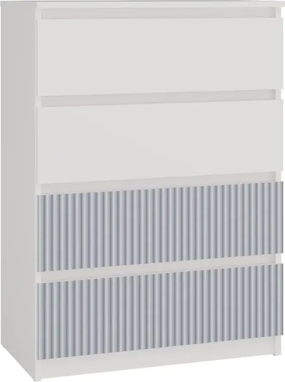 Komoda do pokoju dziecięcego biały + niebieski T3-D09