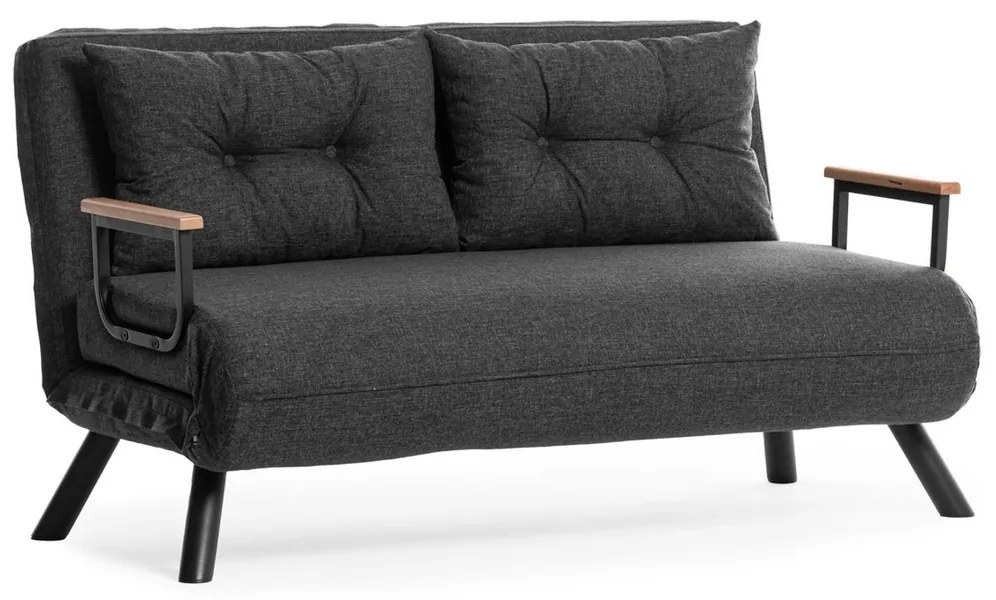 Sofa rozkładana Sando 2 ciemnoszara