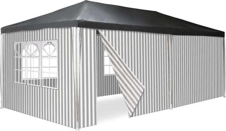 Namiot ogrodowy 3×6 m z systemem klik i bocznymi ściankami