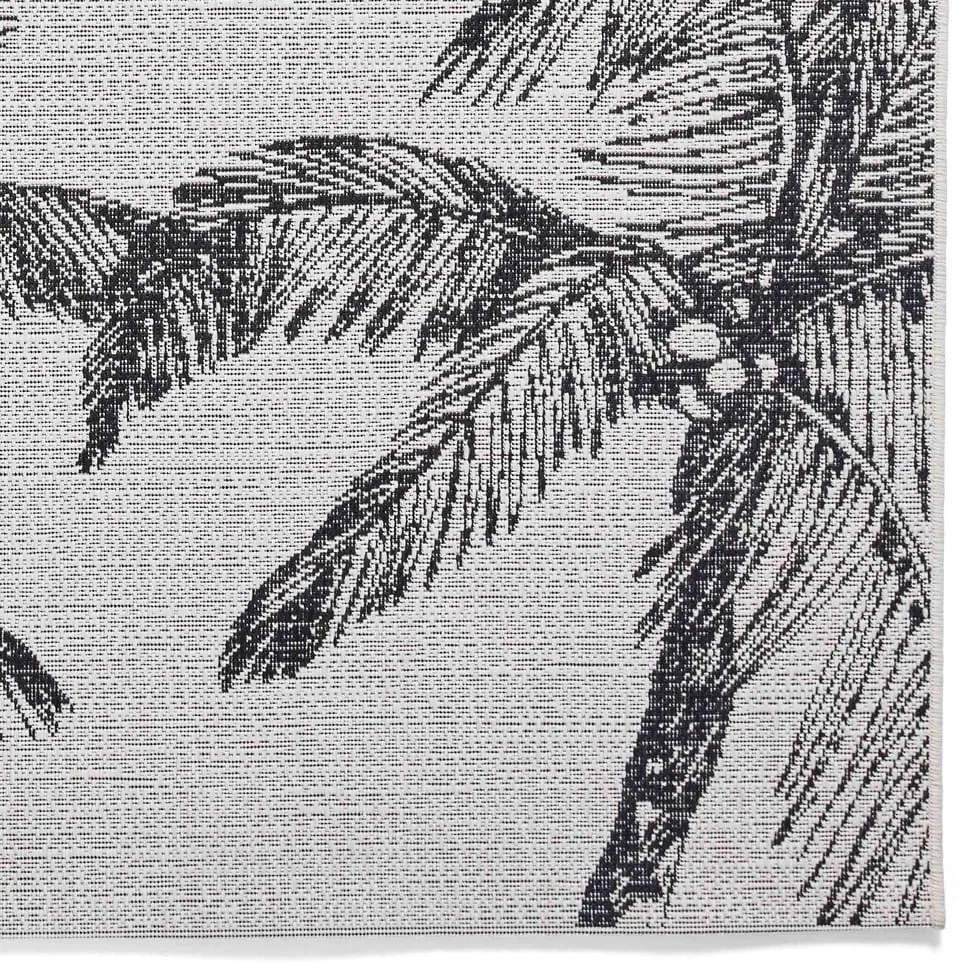Czarno-kremowy dywan odpowiedni na zewnątrz 160x220 cm Miami – Think Rugs