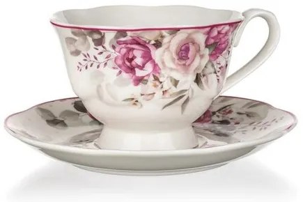 Banquet Ceramiczny kubek z spodkiem Rose 220 ml