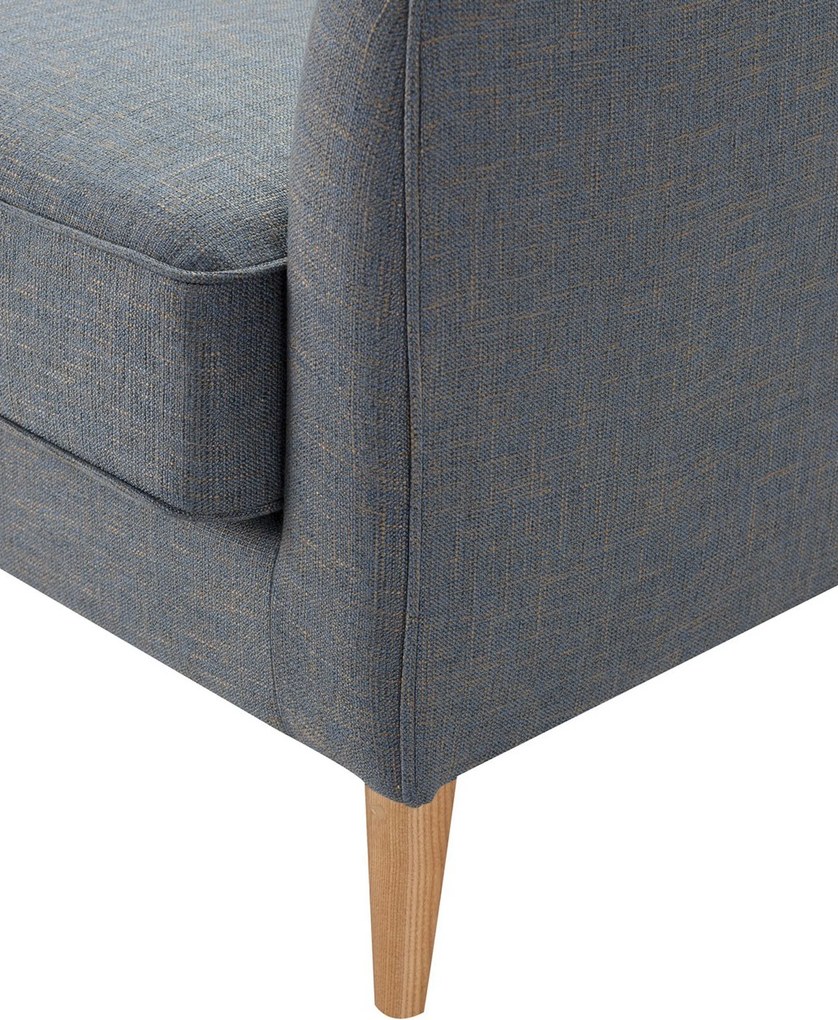 Sofa Venuste denim blue/brown 2-os.